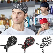 Adjustable Cap Chef Hat Cook Cooking Fashion Men Women Grill Restaurant Hats UK