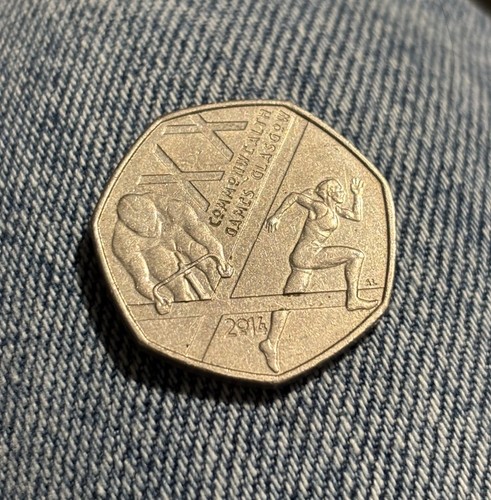 Commonwealth games glasgow 50p - commonwealth,