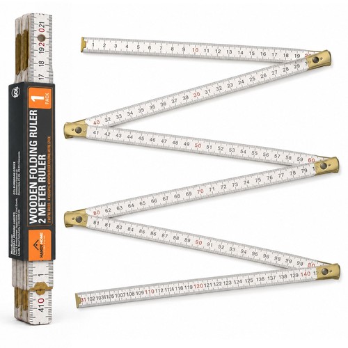 Foldable wooden ruler - wooden, 2m