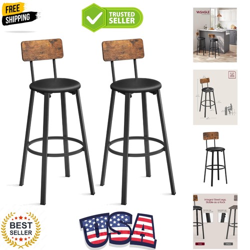 Bar stools set 2 pu - bar, of