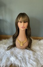 Dark Brown Wig With Highlights