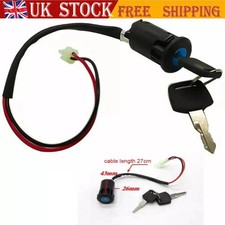 Universal Ignition Barrel Switch 2 Wire Type on off 2 keys Car Trike Motorcycle