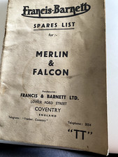 Francis Barnett Spares List