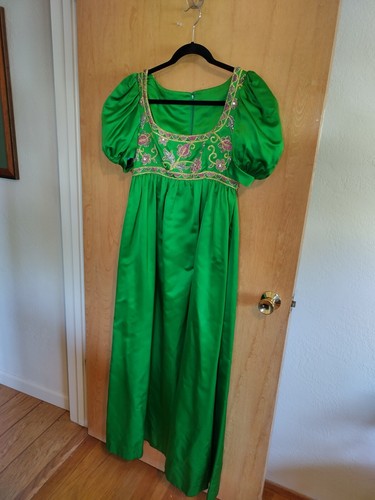 Women green satin jane - green,