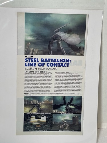 Steel battalion line of - battalion:,