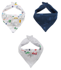 Mothercare Children's Unisex City streets Bibs - Pack of Three