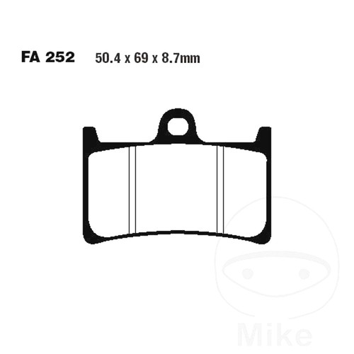 Ebc brake pads sintered - ebc,