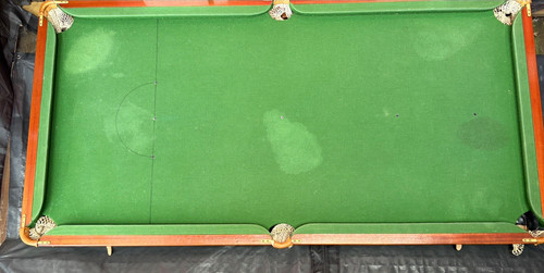 Slate bed snooker table 7ft - bed,