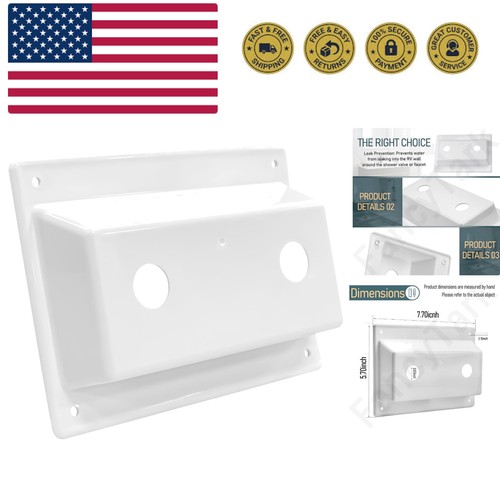 White faucet bezel - bezel, stand