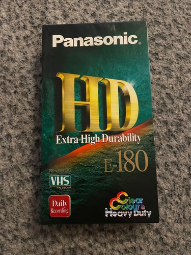 Blank panasonic 180 vhs - panasonic, hd