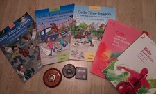 5 cello books, 2 black holes