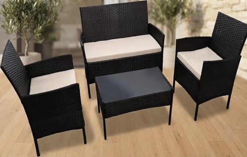 Piece rattan garden - 4-piece,