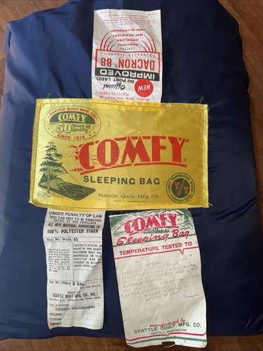 Vintage comfy sleeping bag - sleeping,