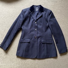 Child’s Dublin show jacket age 12/13 (size 32”) in dark navy with velvet collar 