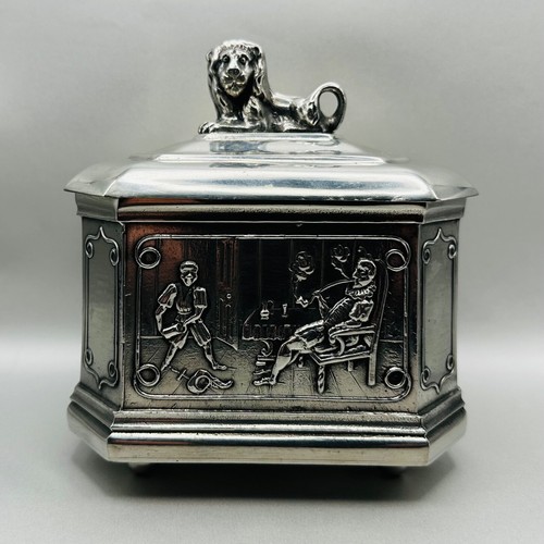 Williams pewter lidded - a.e.,