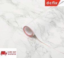 D C FIX ALKOR GREY WHITE MARBLE SELF ADHESIVE VINYL WRAP FILM KITCHEN WORKTOPS