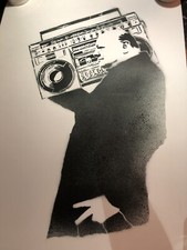 Lewis Bannister “Chur’chill” Signed Edition - Banksy Style Stencil Street-art