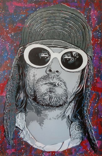 Kurt cobain original art - cobain,