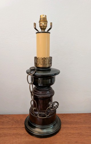 Oil lamp style ship table - style,