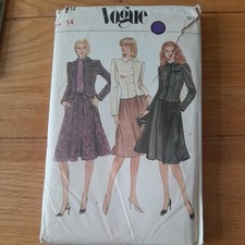Vogue 1980's Sewing Pattern