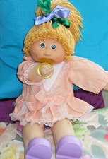 CABBAGE PATCH JESMAR SPAIN PACI DOLL WEARING CPKIDS PARTY DRESS
