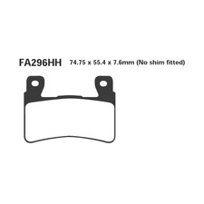 EBC PAIR OF BRAKE PADS GPFAX