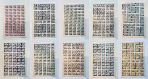 Ajman mnh complete sheets - ajman-mnh,
