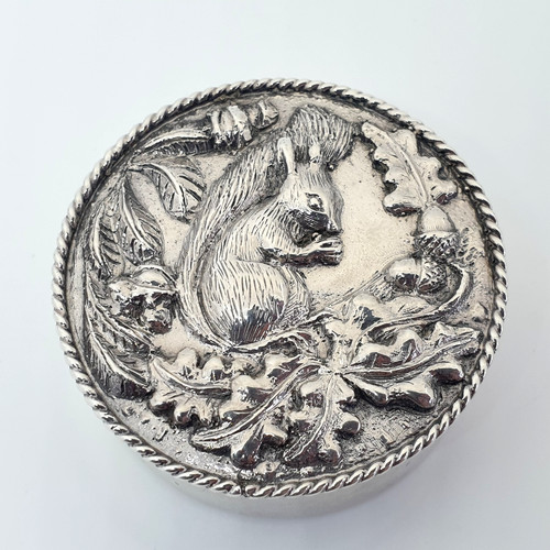 Sterling silver squirrel - silver,