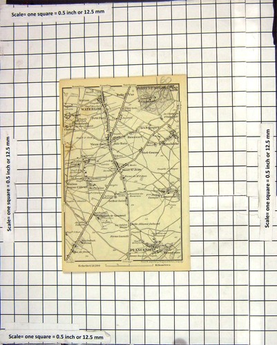 Old antique print map - old, plan