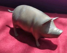 Pig Paperweight Ornament Brass