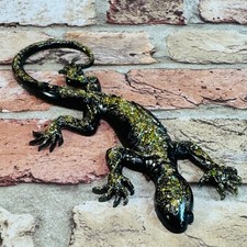 Lizard Black and Gold Glitter