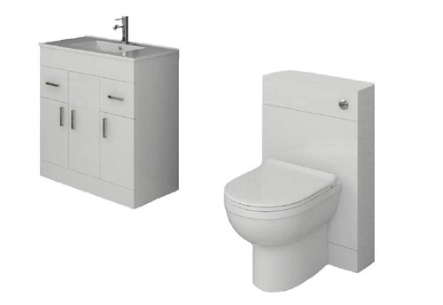 Vanity unit with combined sink - combined,