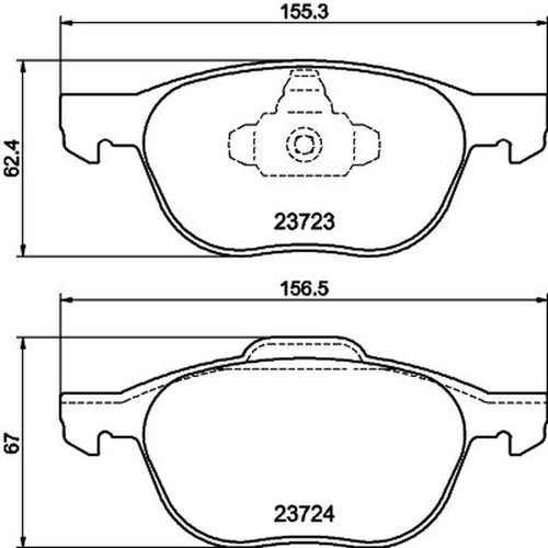 Mintex front brake pad set - mintex,