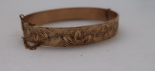 Vintage B Ltd 50 Micron 9ct Rolled Gold Bangle in Mappin & Webb Jewellery Box