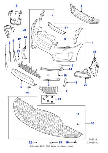 Jaguar undertray d 5 - undertray, 2.7