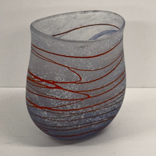 Vintage studio glass vase - vintage, mid
