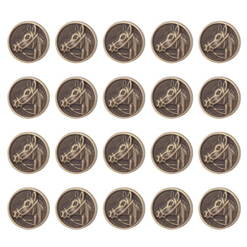 20pcs zinc alloy buttons horse - 20pcs,