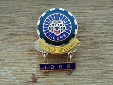 1968 SHEFFIELD GOLD SPEEDWAY BADGE BY GLADMAN NORMAN +YEAR BAR