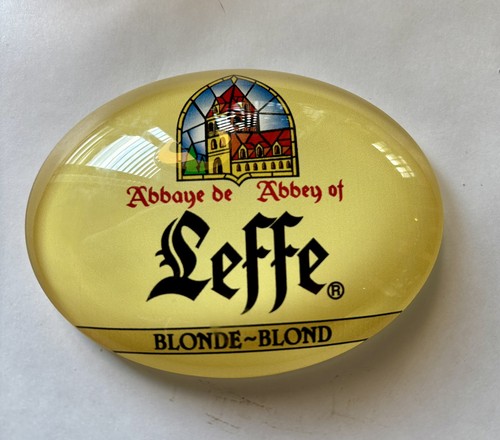 Leffe blonde belgian beer oval - leffe,