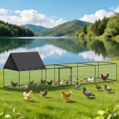 Long chicken coop outdoor - long,