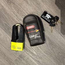 ABUS Motorcycle Motorbike Padlock Shackle Granit Quick 37/60 HB70 Yellow