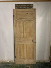 5P01 ( 27 1/4 X 76 3/4 ) Reclaimed 5 panel old period pine door N Yorkshire