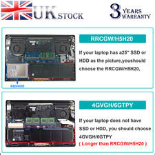 6GTPY RRCGW Battery for Dell
