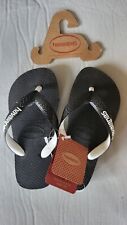 Havaianas Top Mix Kids Junior Flip Flops Black/Black UK Child size 10-11