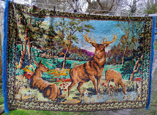 Vintage stag deer woodland - vintage,
