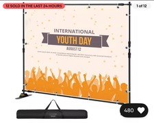 Backdrop Banner Stand Background Support Kit 1.5/2/3/4M for Party Photo Studio