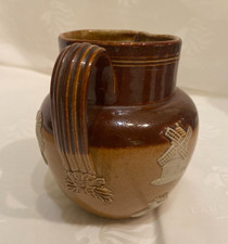 Victorian Royal Doulton Lambeth Small Harvest Hunting Jug Brown/Beige
