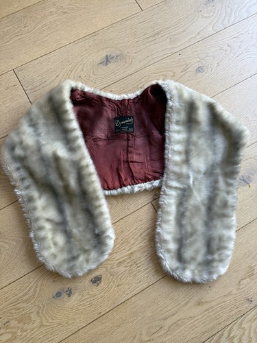 Vintage faux fur wrap stole - vintage,