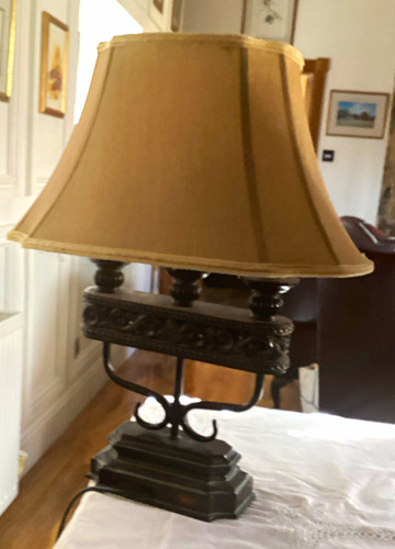 Pair table lamps beige - pair,