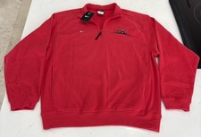 Nike quarter zip up red